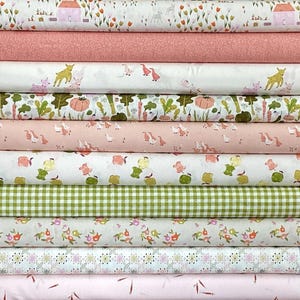 Cottage Grove Fabric Bundle by Art Gallery Fabrics | Garden Quilt Fabric | Baby Girl Nursery