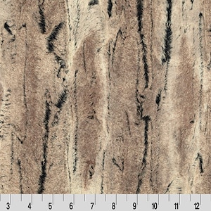 2 Yard Precut Luxe Cuddle® Mountain Fox Pewter by Shannon Fabrics - Faux Animal Hide Minky Fabric - Faux Fur Fox Fabric