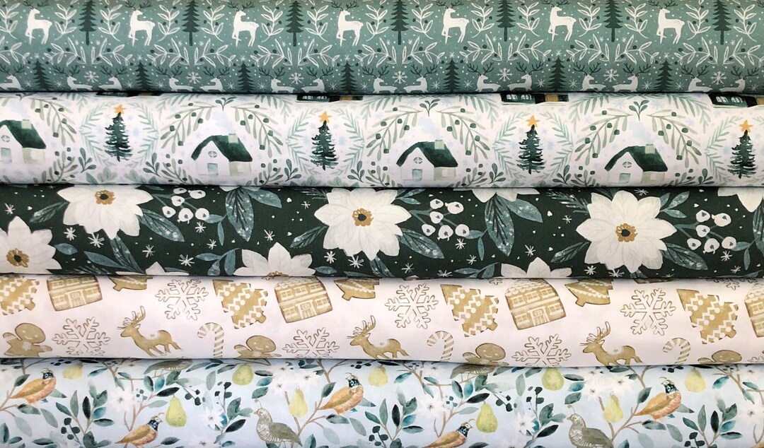 Best in Snow Bundle by Dear Stella Designs Winter Woodland Fabric by