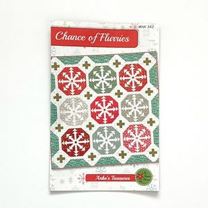 Chance of Flurries Quilt Pattern by Anka&#39;s Treasures: Snowflake Quilt