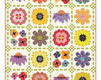 Wildflower Seeds Pattern by Kelli Fannin - Spring Floral Printed Quilt Pattern