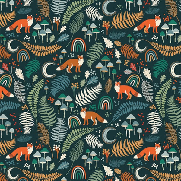 Wild Underbrush, Timberline by Jessica Swift from Art Gallery Fabrics - Quilting Cotton - Camping Fabric By the Yard - Woodland Fox Fabric