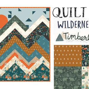 Wilderness Quilt Kit in Timberline by Art Gallery Fabrics - Mountains Range Quilt Kit