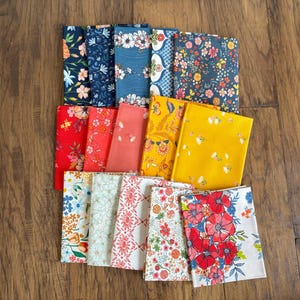 Flower Fields Fat Quarter Bundle by Art Gallery Fabrics - FQ Fabric Wonders Autumn Floral Fabric Bundle - Modern Quilting Fabric