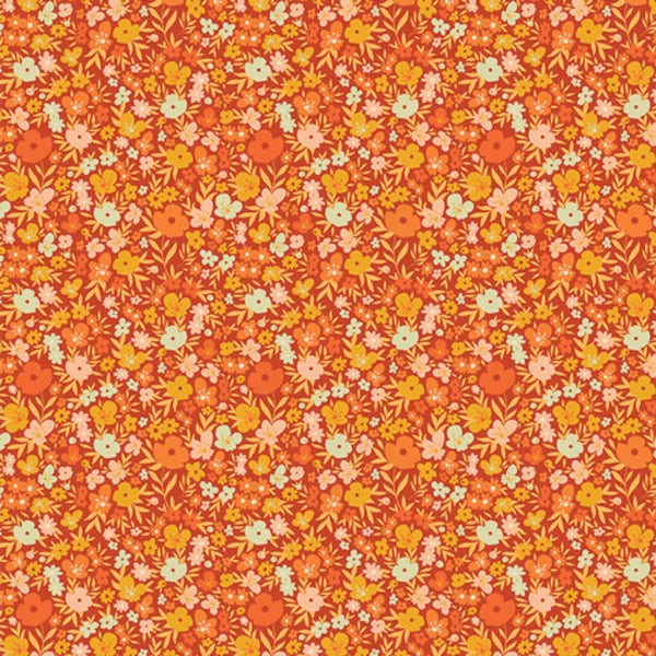 Flowery Meadows Bright, Grow and Harvest by Alexandra Bordallo for Art Gallery Fabrics - Quilting Cotton - Floral Print Fabric By the Yard