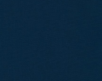Storm #458, Kona Cotton from Robert Kaufman - Solid Navy Blue Fabric Quilting Fabric