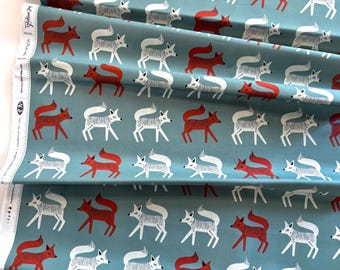 Sneaky Little Foxes, Campsite by Art Gallery Fabrics