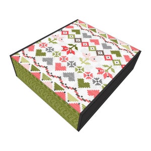 Knitted Row-Along Quilt Boxed Kit by Jill Finley of Jillily Studio Spring Floral Quilt Kit image 2