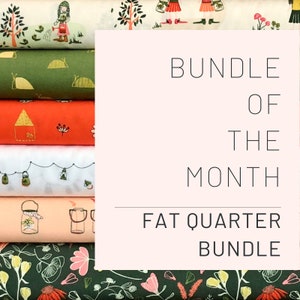 Fat Quarter Fabric Bundle of the Month Subscription Club Fabric Subscription Box Quilting Gifts for Women Mother's Day Gift for Her image 2