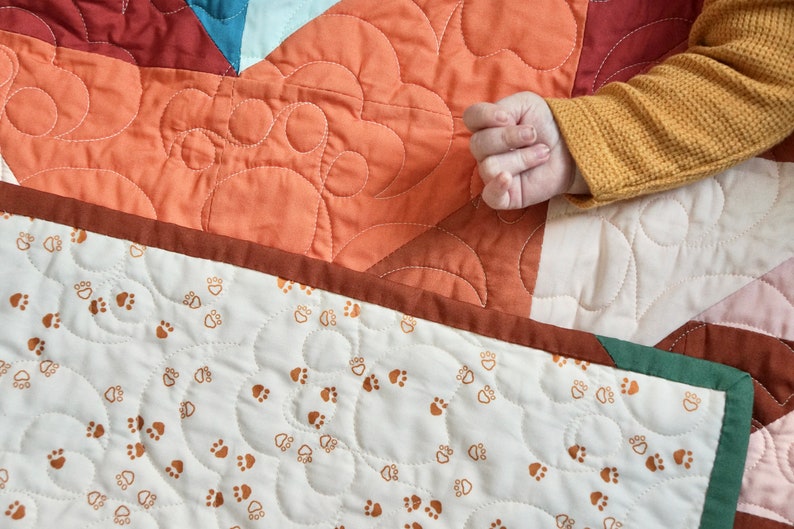 Pure Bliss Sunrise Mountain Quilt Kit, Pure Solids Fabric by Art Gallery Fabrics Mountain Baby Quilt for Nursery image 6