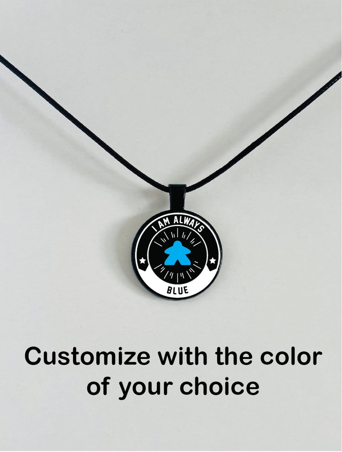 Handmade Meeple Circle Necklace