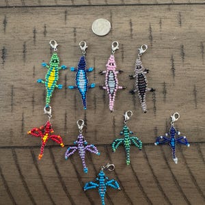 Beaded animal charms