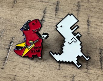 T-Rex Dinosaur - Enamel Pin Bundle