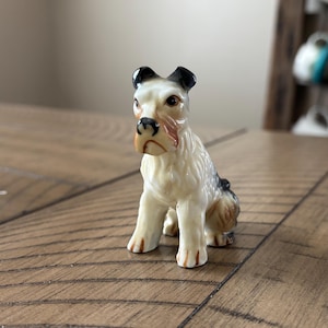 Vintage Fox Terrier Dog Figurine