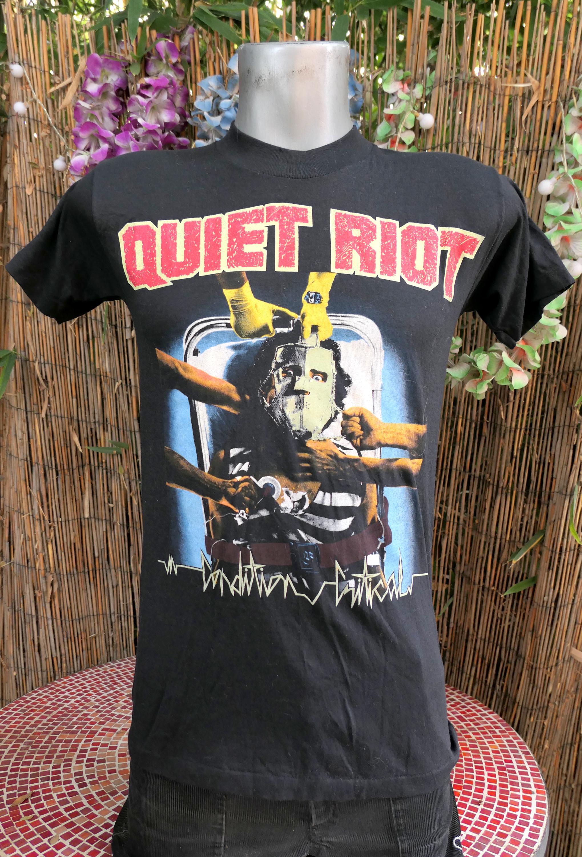 80年代ヴィンテージ 1984年 QUIET RIOT 状態難あり Tシャツ Sサイズ 