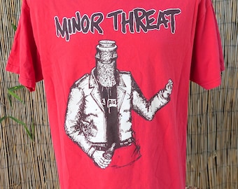 874　MINOR THREAT 90s バンドT レア 874 MINOR THREAT 90s バンドT レア MINOR THREAT グラフィックTシャツ