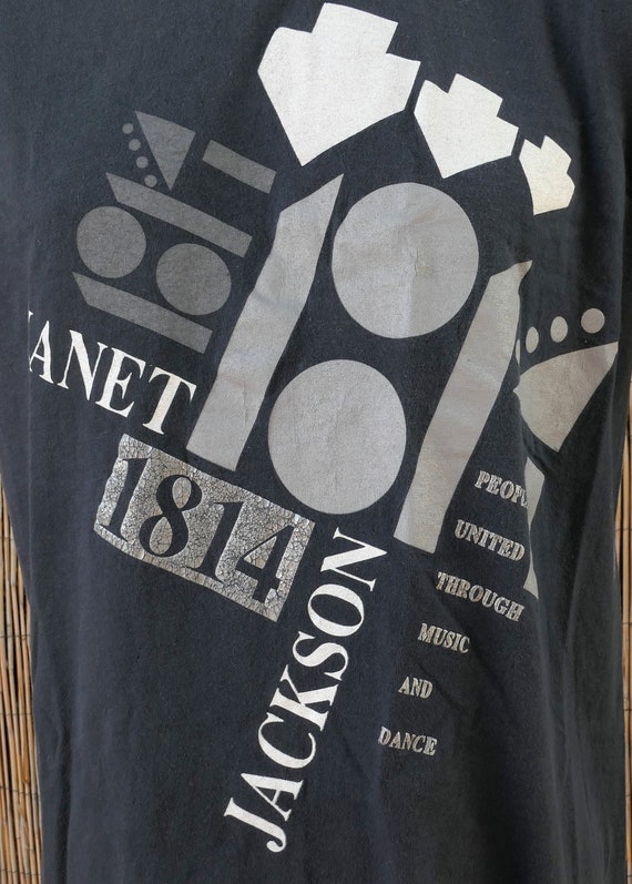 90's Vintage 1990 JANET JACKSON Rhythm Nation World Tour T Shirt