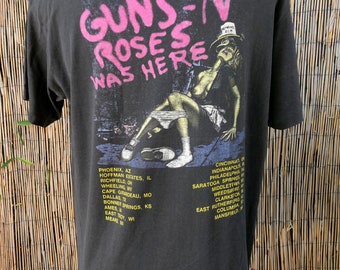 Official Guns N' Roses T-Shirt - Pistols & Roses Design, Black Band Tee For Men & Women