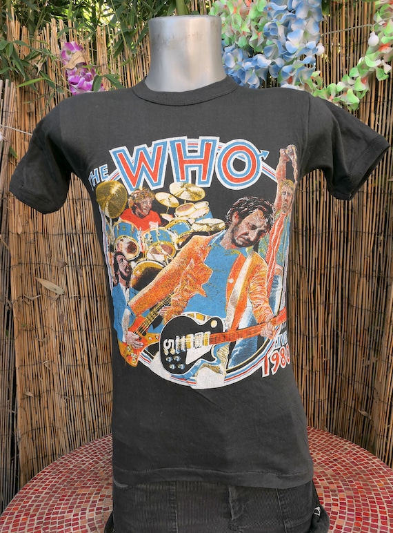 Deadstock 80's Vintage 1980 THE WHO Keith Moon Tri