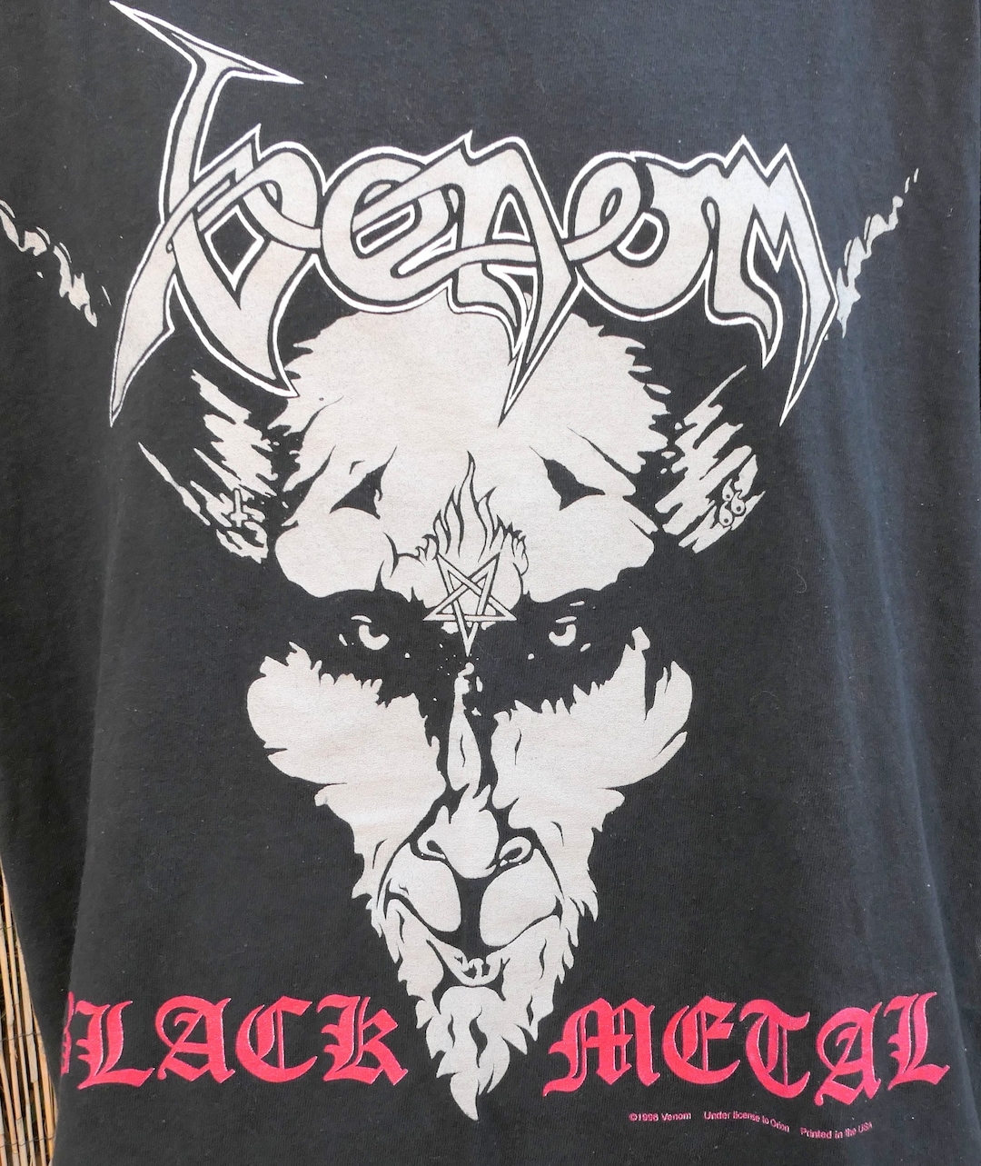90's Vintage 1996 VENOM Black Metal T Shirt XL With Delta Tag - Etsy, image size:1080x1283