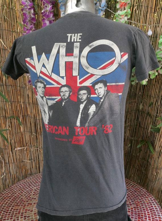 80's Vintage 1982 THE WHO American Tour T Shirt S… - image 3