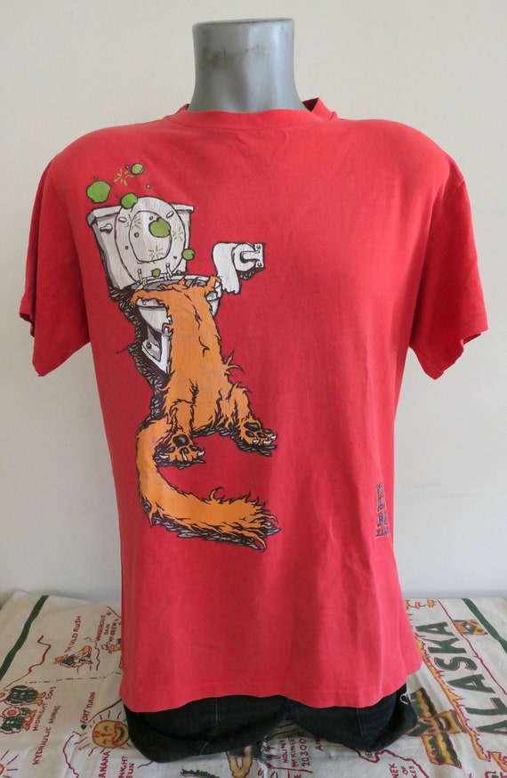 90's Vintage 1990 SANTA CRUZ Skateboards Bod Boyle T Shirt 90's Vintage 1990 SANTA CRUZ Skateboards Bod Boyle T Shirt