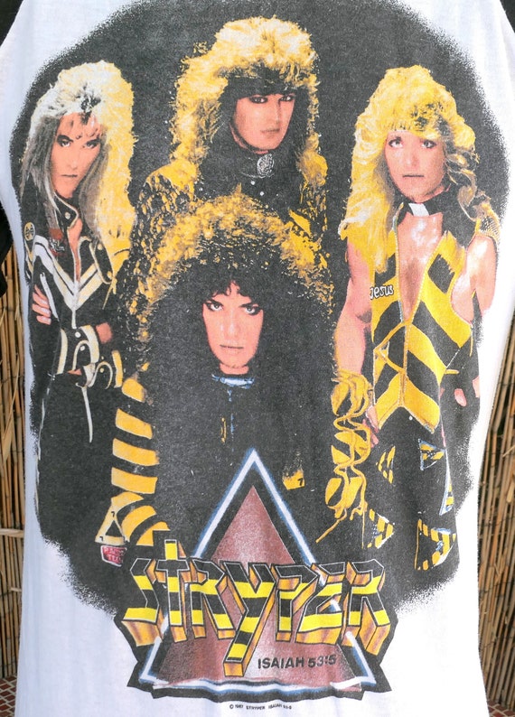 80's Vintage 1987 STRYPER To Hell With The Devil T