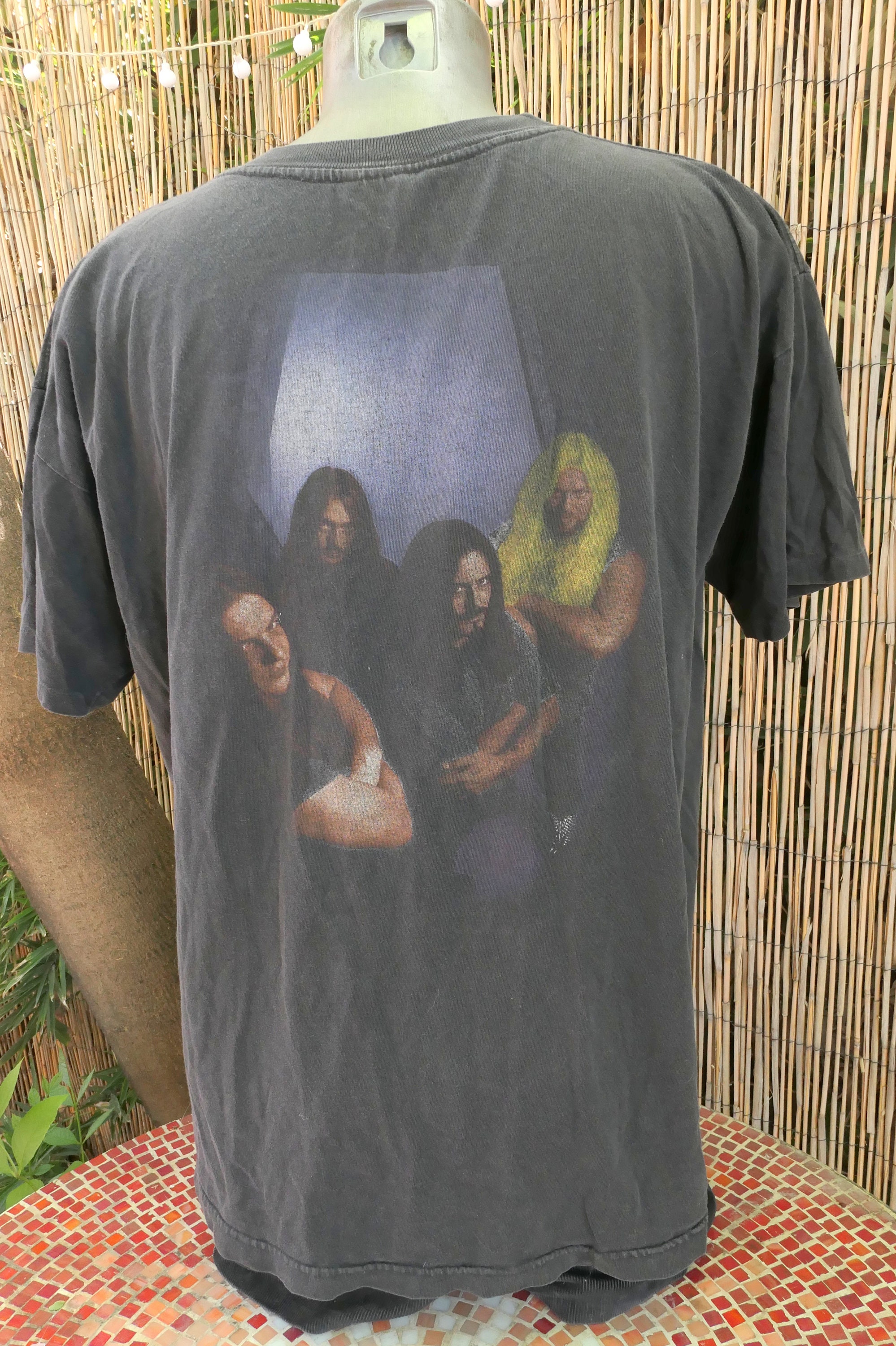 90's Vintage DEICIDE Slave to the Cross T Shirt XL With Blue Grape