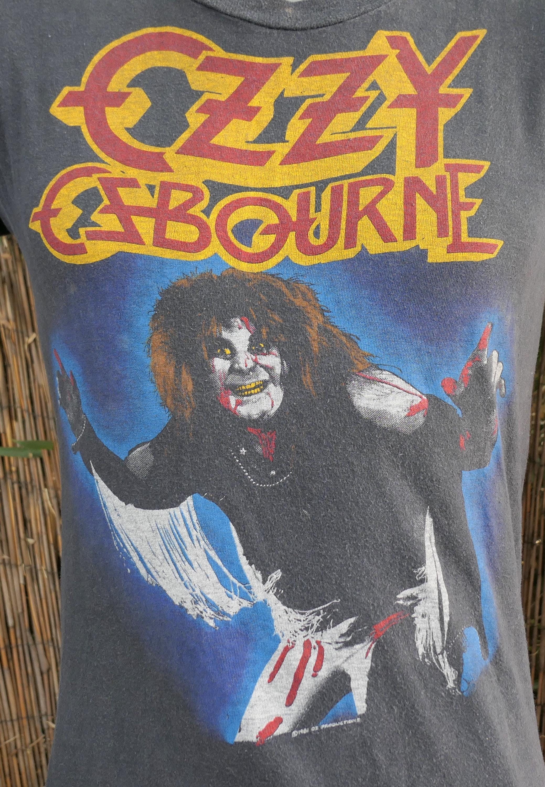 80's Vintage 1981 OZZY OSBOURNE Diary Of A Madman T Shirt Small With Screen Stars Tag