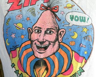 Vintage Zippy the Pinhead T-shirt 80s Bill Griffith Comic Book