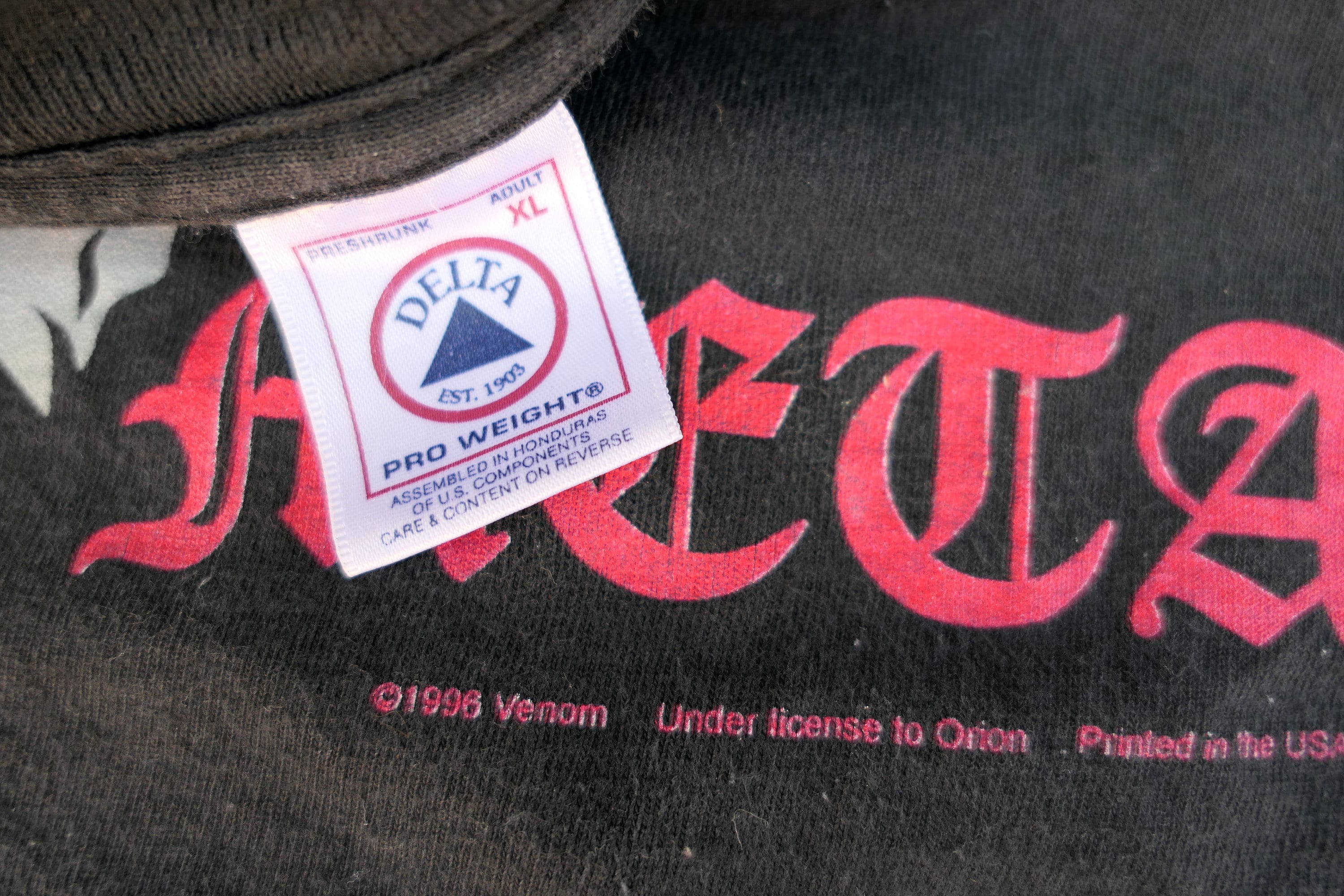 90's Vintage 1996 VENOM Black Metal T Shirt XL With Delta Tag - Etsy