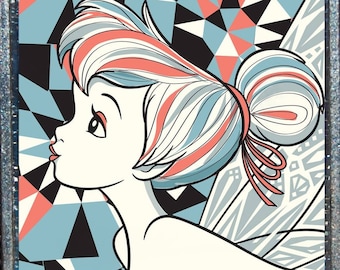 Disney Tinkerbell Fata Peter Pan pastello argento ciondolo collana gioielli