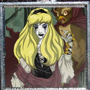 Disney Prinzessin schlafen Schönheit Aurora Zombie Untoten Goth gruselig Anhänger Halskette Magnet Halloween