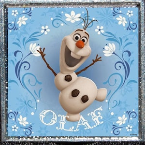 Disney Frozen Princess Anna Queen Elsa Sisters Cast Olaf Sven Christof Silver Pendant Necklace Jewelry Disneyland