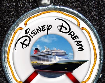 Disney Cruise Line Ship Porthole Castaway Cay Beach Clouds Silver