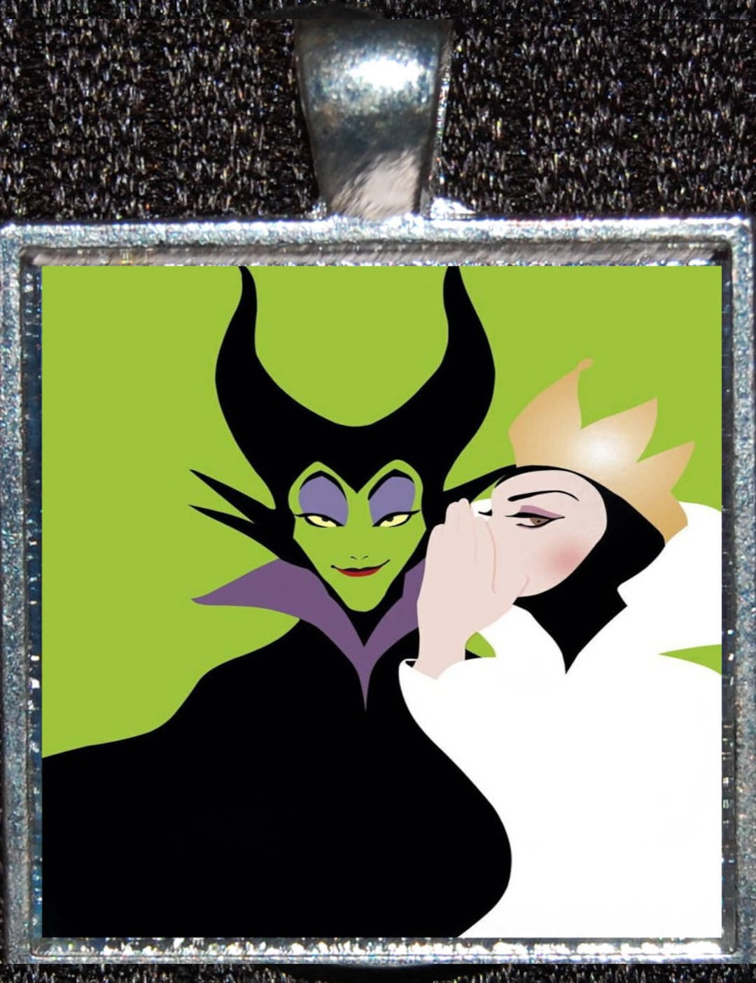 Wicked Dornröschen Bösewicht böse Maleficent Schnee weiß Königin  Glasmalerei Silber Anhänger Disney Broadway - Etsy Österreich, image size:1080x1404