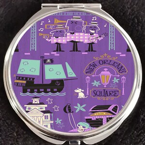 Piraten der Karibik New Orleans Karte Skelett Disneyland Walt Disney Welt Attraktion Fahrt Gefängnis Hund Schlüssel Make-up kompakte Doppelspiegel