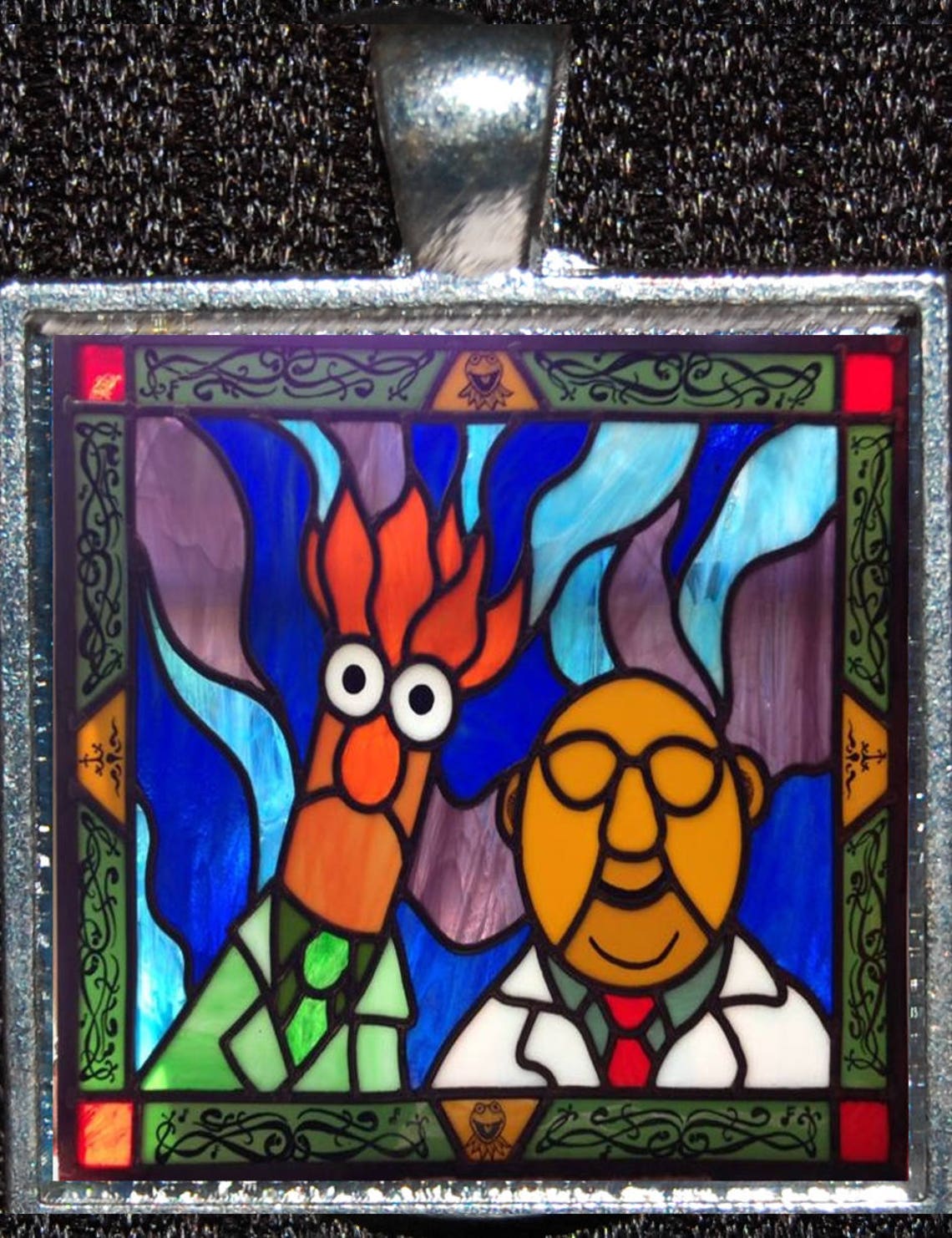 Muppets Doctor Honeydew Dr Beaker Disney Stained Glass Silver Etsy
