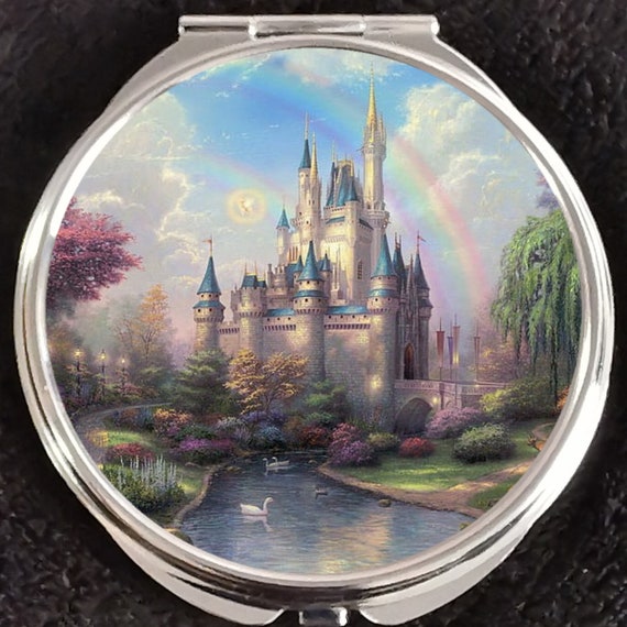 Disney castle bling rhinestone mirror Disney Rhinestone Bling Castle Hand Mirror | eBay main image 2