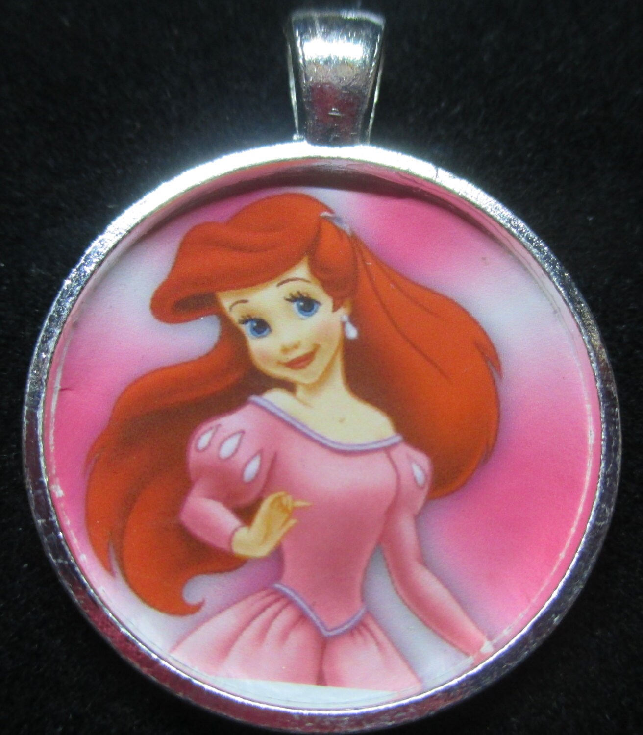 Disney Princesse Ariel petite sirène Noël Hanoukka hiver Noël argent  pendentif collier Bijoux poisson échange croisière DCL -  France