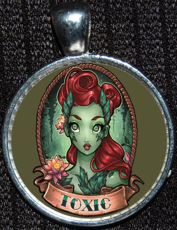 Dark Knight Gotham Batman Poison Ivy Toxic Pinup Tattoo Flash Etsy