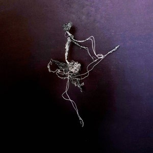 Dancer wall metal art Dancer sculpture Ballet dancer Wire dancer metal dancer Wire sculpture Dancers wall decoration Metal wall decoration