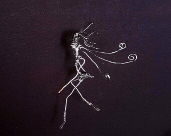 Dancer Wall hanging decor Dancer wall metal art Ballet dancer Wire dancer metal dancer Wire sculpture Dancers Metal wall decoration