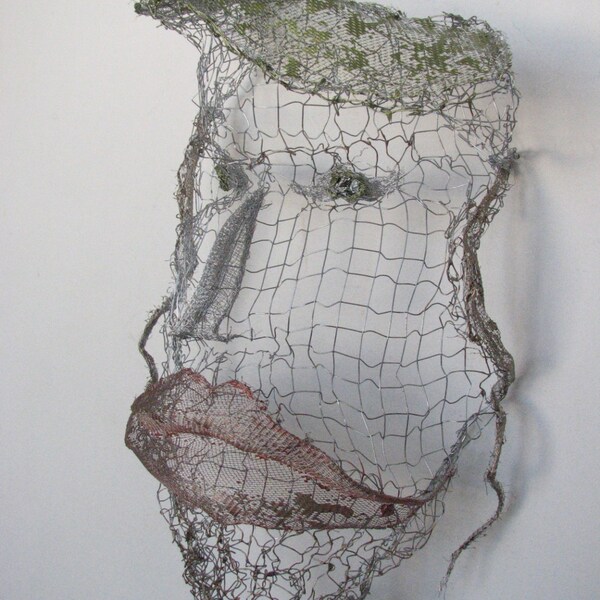 Alexander Revva (Aлександр Ревва Comedy Club). Wire metal mesh sculpture. OOAK. Wall home and office decor . Free shipping.