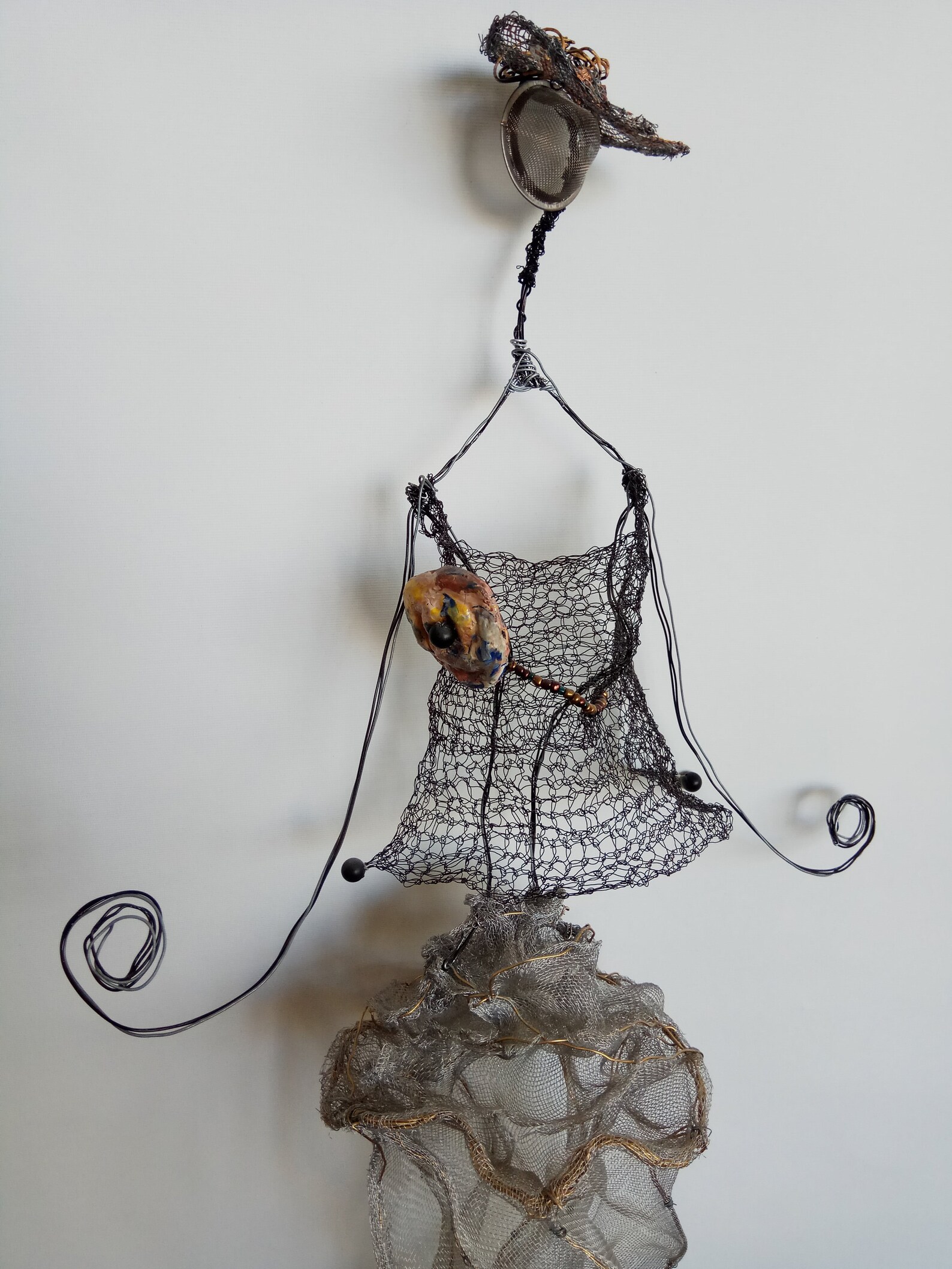 Metal wire wall art Wall hanging Crochet Spring Easter Etsy