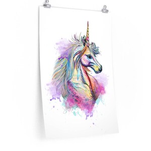 Unicorn Poster Unicorn Print image 1
