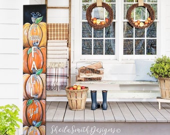 Happy Fall Y'all Pumpkin Fall Sign, Fall Decor, Welcome Sign, Pumpkin decor, pumpkin, thanksgiving decor, farmhouse decor, Autumn decor