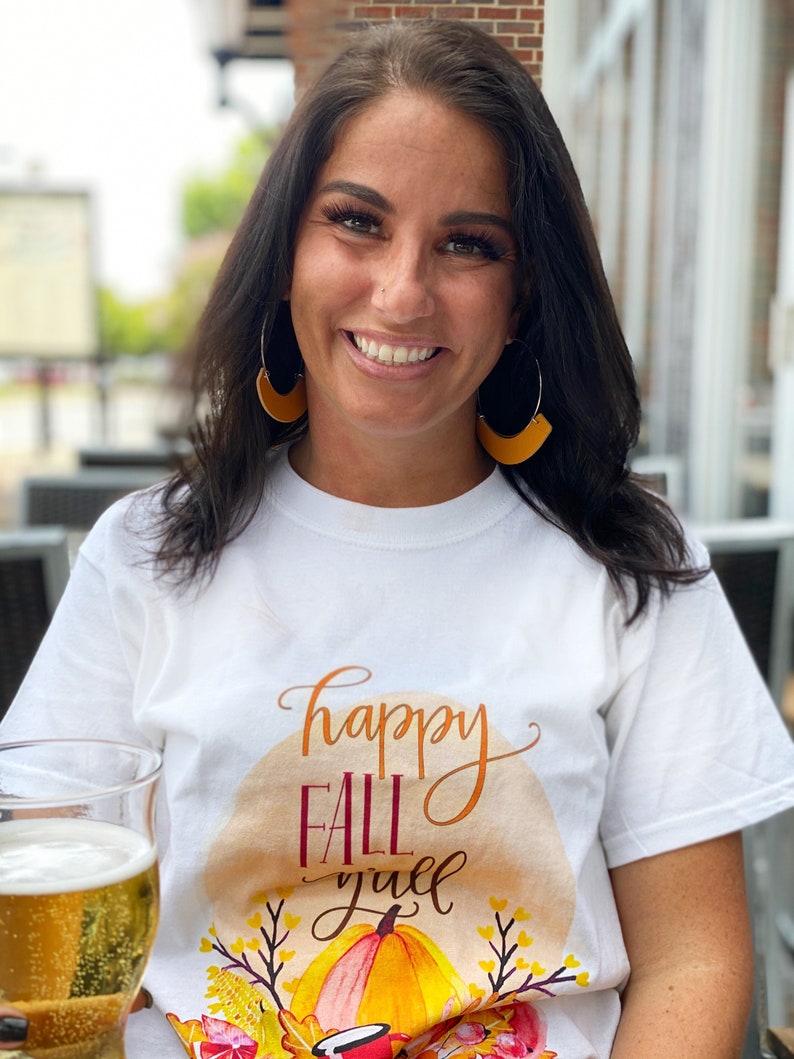 Happy Fall Y'all shirt, Fall Shirts, Fall Shirt for Women, It's Fall Yall, Cute Fall Shirts, Fall shirt, pumpkin shirt image 5