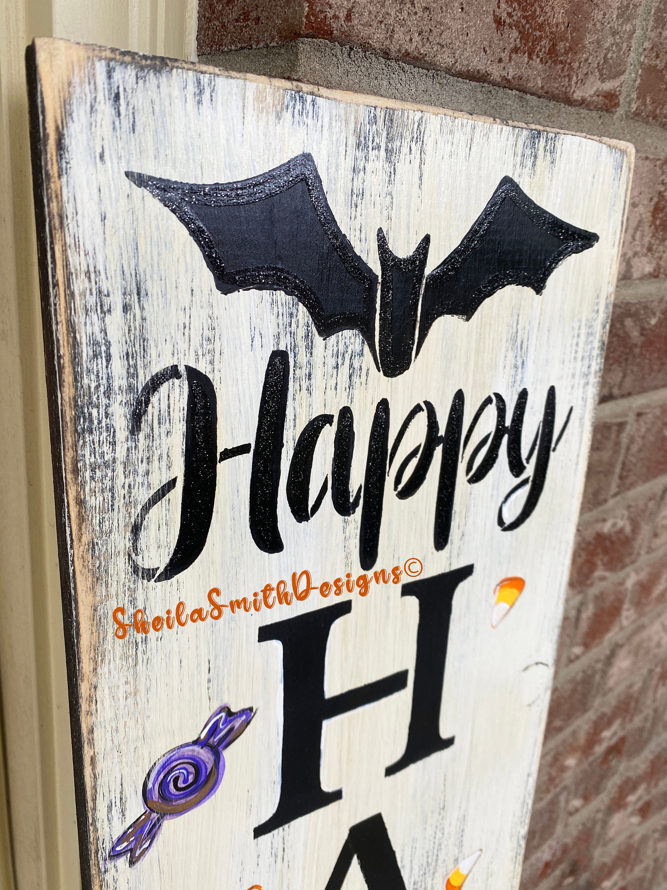 Halloween Sign, Halloween welcome sign, Halloween decor, Halloween porch sign, Halloween front door welcome sign, Happy Halloween, Fall sign