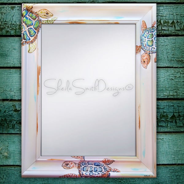 Turtle Mirror Etsy